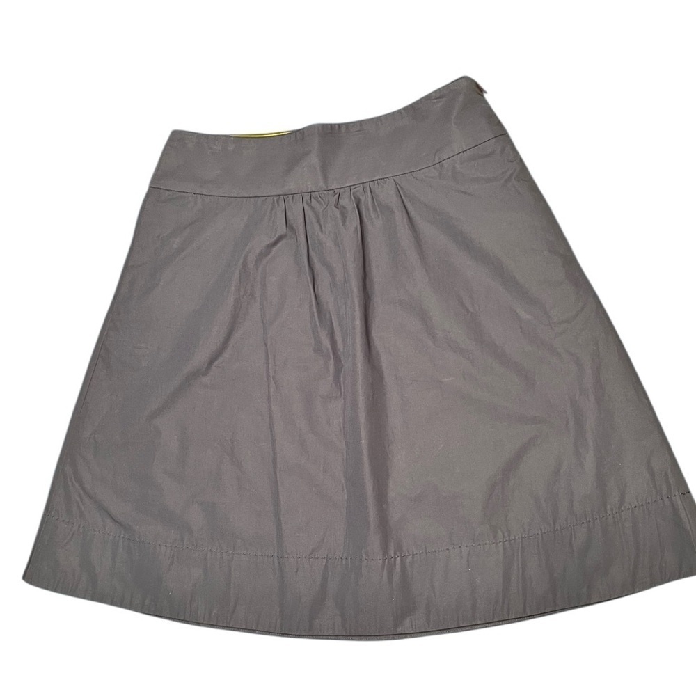J. Crew Navy Blue Midi A-Line Skirt Size 4 - Picture 7 of 8